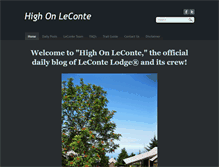 Tablet Screenshot of highonleconte.com